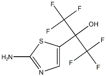 2-(2-AMINO-1,3-THIAZOL-5-YL)-1,1,1,3,3,3-HEXAFLUOROPROPAN-2-OL Struktur