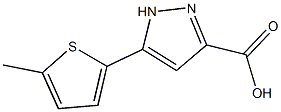 5-(5-METHYLTHIEN-2-YL)-1H-PYRAZOLE-3-CARBOXYLIC ACID Struktur