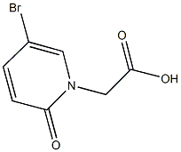 (5-bromo-2-oxopyridin-1(2H)-yl)acetic acid Struktur