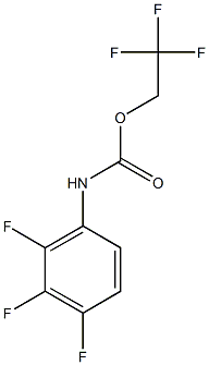 2,2,2-trifluoroethyl 2,3,4-trifluorophenylcarbamate Struktur