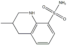 3-methyl-1,2,3,4-tetrahydroquinoline-8-sulfonamide Struktur