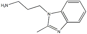 3-(2-methyl-1H-benzimidazol-1-yl)propan-1-amine Struktur