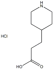 3-(piperidin-4-yl)propanoic acid hydrochloride Struktur