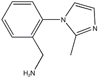 [2-(2-methyl-1H-imidazol-1-yl)phenyl]methanamine Struktur