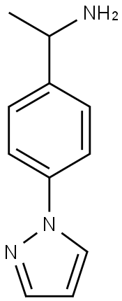 1-[4-(1H-pyrazol-1-yl)phenyl]ethan-1-amine Struktur