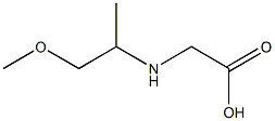 2-[(1-methoxypropan-2-yl)amino]acetic acid Struktur