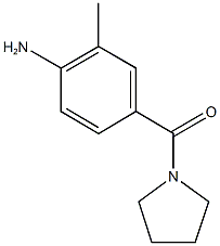 2-methyl-4-(pyrrolidin-1-ylcarbonyl)aniline Struktur