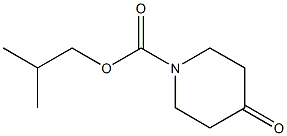 2-methylpropyl 4-oxopiperidine-1-carboxylate Struktur