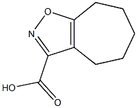 4H,5H,6H,7H,8H-cyclohepta[d][1,2]oxazole-3-carboxylic acid Struktur