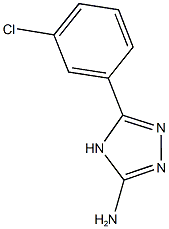 5-(3-chlorophenyl)-4H-1,2,4-triazol-3-amine Struktur