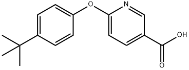 6-(4-tert-butylphenoxy)pyridine-3-carboxylic acid Struktur