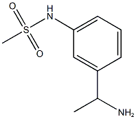 N-[3-(1-aminoethyl)phenyl]methanesulfonamide Struktur