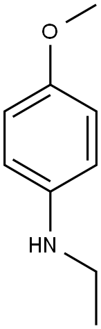 N-ethyl-4-methoxyaniline Struktur