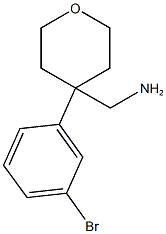 [4-(3-BROMOPHENYL)OXAN-4-YL]METHANAMINE Struktur