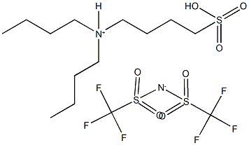 N,N-Dibutyl-4-sulfobutan-1-aminium bis(trifluoromethylsulfonyl)amide Struktur