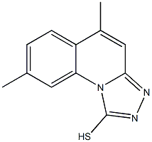 5,8-DIMETHYL[1,2,4]TRIAZOLO[4,3-A]QUINOLINE-1-THIOL Struktur