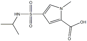 4-[(ISOPROPYLAMINO)SULFONYL]-1-METHYL-1H-PYRROLE-2-CARBOXYLIC ACID Struktur