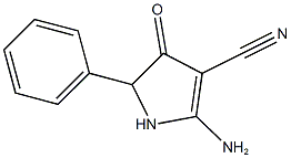 2-AMINO-4-OXO-5-PHENYL-4,5-DIHYDRO-1H-PYRROLE-3-CARBONITRILE Struktur