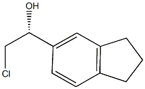 (1R)-2-CHLORO-1-(2,3-DIHYDRO-1H-INDEN-5-YL)ETHANOL Struktur