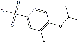 3-fluoro-4-isopropoxybenzenesulfonyl chloride Struktur