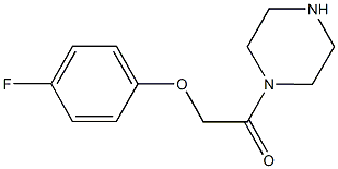 1-[(4-fluorophenoxy)acetyl]piperazine Struktur