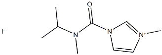 1-{[isopropyl(methyl)amino]carbonyl}-3-methyl-1H-imidazol-3-ium iodide Struktur