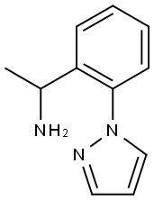 1-[2-(1H-pyrazol-1-yl)phenyl]ethan-1-amine Struktur