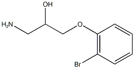 1-amino-3-(2-bromophenoxy)propan-2-ol Struktur