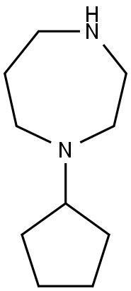 1-cyclopentyl-1,4-diazepane Struktur