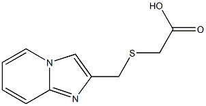 2-({imidazo[1,2-a]pyridin-2-ylmethyl}sulfanyl)acetic acid Struktur