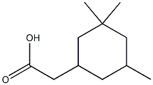 2-(3,3,5-trimethylcyclohexyl)acetic acid Struktur