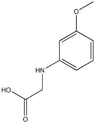 2-[(3-methoxyphenyl)amino]acetic acid Struktur