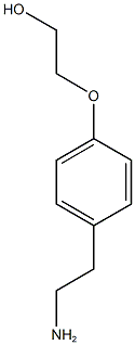 2-[4-(2-aminoethyl)phenoxy]ethan-1-ol Struktur