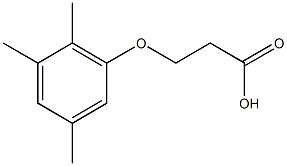 3-(2,3,5-trimethylphenoxy)propanoic acid Struktur