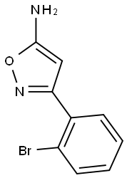 3-(2-bromophenyl)-1,2-oxazol-5-amine Struktur