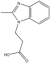 3-(2-methyl-1H-1,3-benzodiazol-1-yl)propanoic acid Struktur