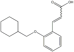 3-[2-(cyclohexylmethoxy)phenyl]prop-2-enoic acid Struktur