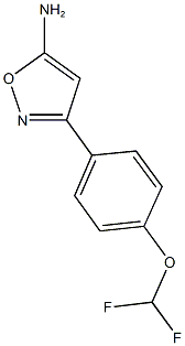 3-[4-(difluoromethoxy)phenyl]-1,2-oxazol-5-amine Struktur