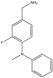 4-(aminomethyl)-2-fluoro-N-methyl-N-phenylaniline Struktur