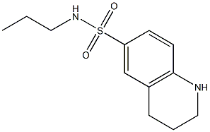 N-propyl-1,2,3,4-tetrahydroquinoline-6-sulfonamide Struktur