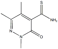 2,5,6-TRIMETHYL-3-OXO-2,3-DIHYDROPYRIDAZINE-4-CARBOTHIOAMIDE Struktur