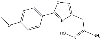 N''-HYDROXY-2-[2-(4-METHOXYPHENYL)-1,3-OXAZOL-4-YL]ETHANIMIDAMIDE Struktur