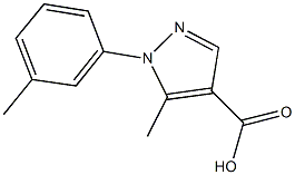 5-METHYL-1-(3-METHYLPHENYL)-1H-PYRAZOLE-4-CARBOXYLIC ACID Struktur