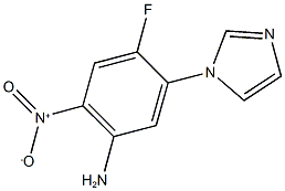 4-FLUORO-5-(1H-IMIDAZOL-1-YL)-2-NITROANILINE Struktur