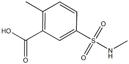 2-METHYL-5-[(METHYLAMINO)SULFONYL]BENZOIC ACID Struktur