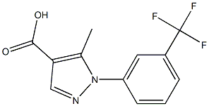 5-METHYL-1-[3-(TRIFLUOROMETHYL)PHENYL]-1H-PYRAZOLE-4-CARBOXYLIC ACID Struktur