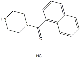 1-(1-NAPHTHOYL)PIPERAZINE HYDROCHLORIDE Struktur