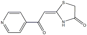 2-(2-OXO-2-PYRIDIN-4-YLETHYLIDENE)-1,3-THIAZOLIDIN-4-ONE Struktur