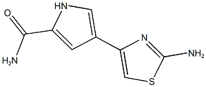 4-(2-AMINO-1,3-THIAZOL-4-YL)-1H-PYRROLE-2-CARBOXAMIDE Struktur