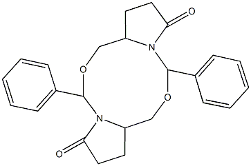 4,10-DIPHENYL-OCTAHYDRO-5,11-DIOXA-3A,9A-DIAZA-DICYCLOPENTA[A,F]CYCLODECENE-3,9-DIONE Struktur